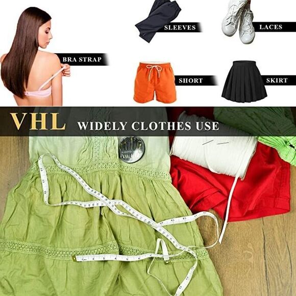 Elastic Band Sewing 100 Yards 1/4 White With 30 Needles And Measuring Tape - Picture 4 of 7